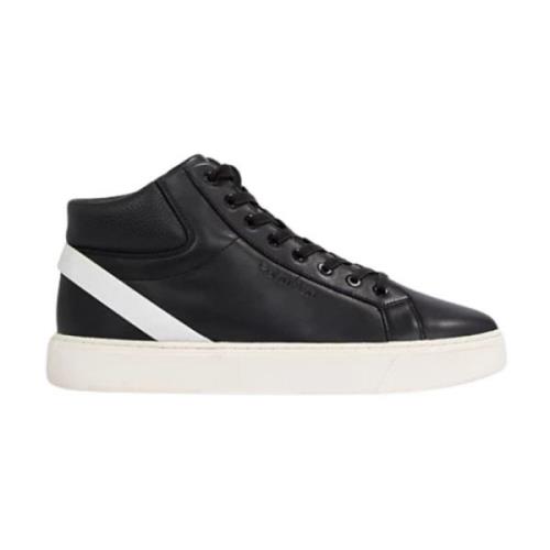 Hoge Top Archief Streepprint Sneakers Calvin Klein , Black , Heren