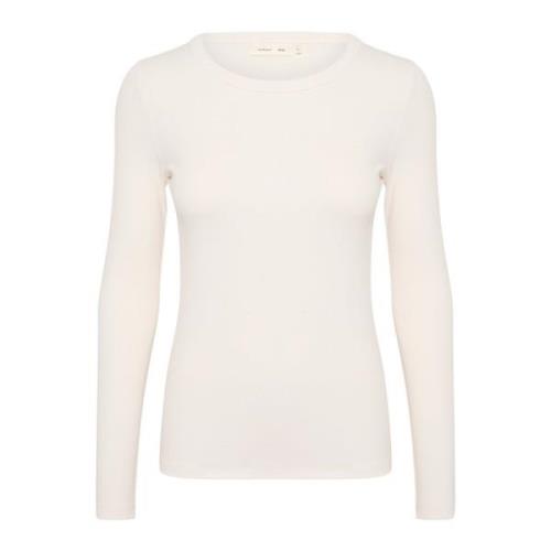 Lolahiw Base Lange Mouw Top InWear , White , Dames