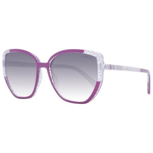 Paarse Cat Eye Zonnebril Verlooplens Guess , Purple , Unisex