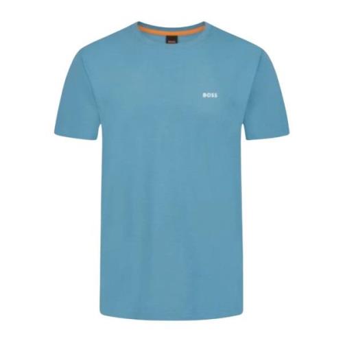 Mannen Koraal T-shirt Hugo Boss , Blue , Heren