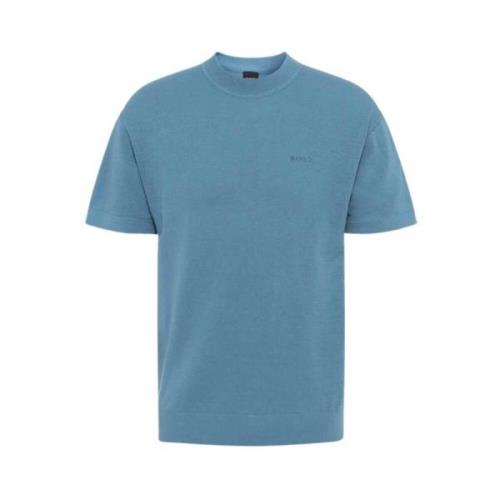 Heren Casual T-shirt Hugo Boss , Blue , Heren