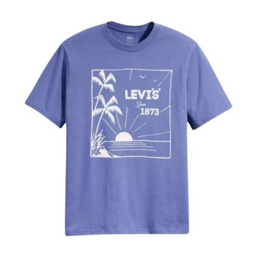 Heren Relaxed Fit Tee Levi's , Blue , Heren