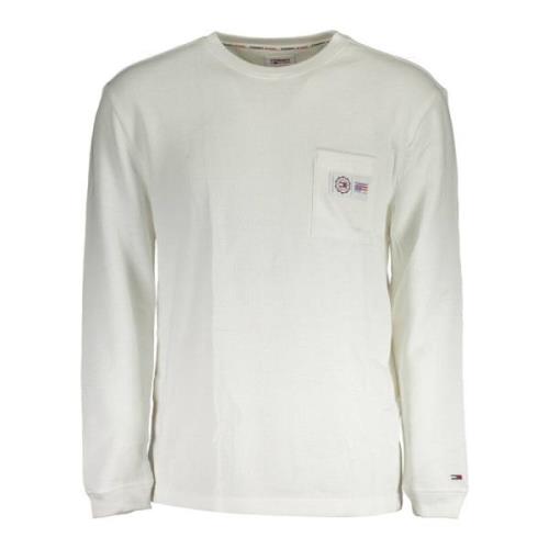 Witte Heren Trui Lange Mouw Tommy Hilfiger , White , Heren