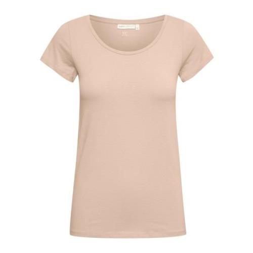 Eenvoudige Ronde Hals T-Shirt Sphinx InWear , Beige , Dames