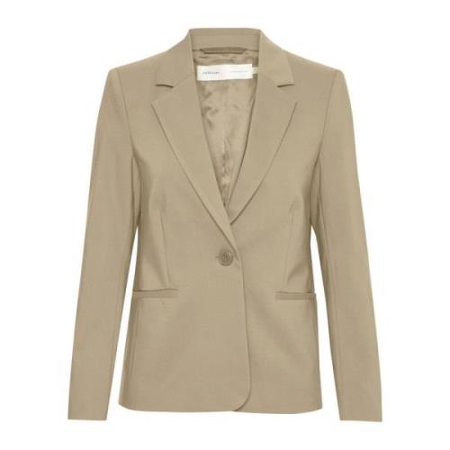 Klassieke Blazer Jas Pinetree InWear , Beige , Dames