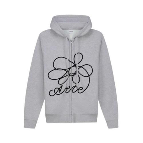 Bloemen Logo Rits Hoodie Arte Antwerp , Gray , Heren