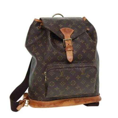 Pre-owned Canvas backpacks Louis Vuitton Vintage , Brown , Dames