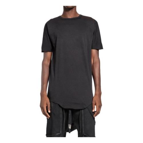 Gebogen Lang T-Shirt Zwart Katoen Jersey Boris Bidjan Saberi , Black ,...