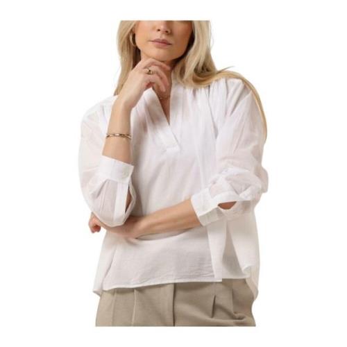 Calvin Blouse - Veelzijdig en Stijlvol Vanessa Bruno , White , Dames