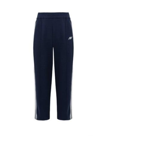 Blauwe sportieve broek met witte zijstrepen Autry , Blue , Heren