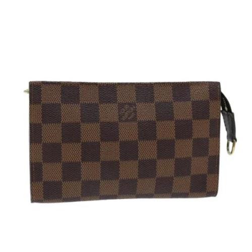 Pre-owned Canvas pouches Louis Vuitton Vintage , Brown , Dames