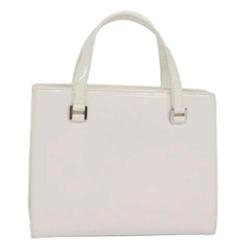 Pre-owned Canvas handbags Burberry Vintage , White , Dames