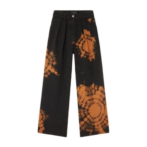 Abstract Patroon Wijde Pijp Broek Alanui , Multicolor , Dames