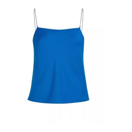 Metalen Detail Cami Top Calvin Klein , Blue , Dames