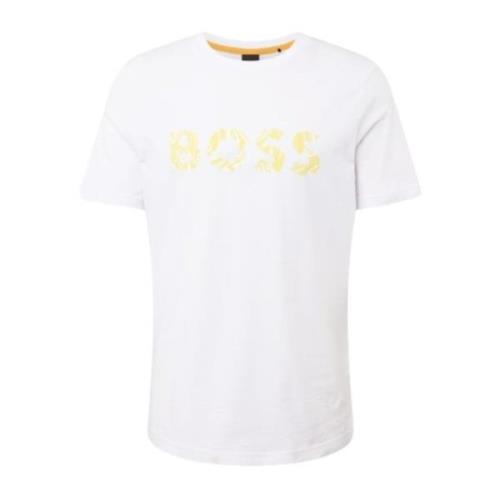 Ocean Boss T-Shirt Heren Casual Tee Hugo Boss , White , Heren