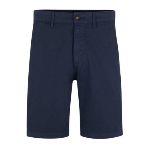 Slim Chino Shorts voor Mannen Hugo Boss , Blue , Heren