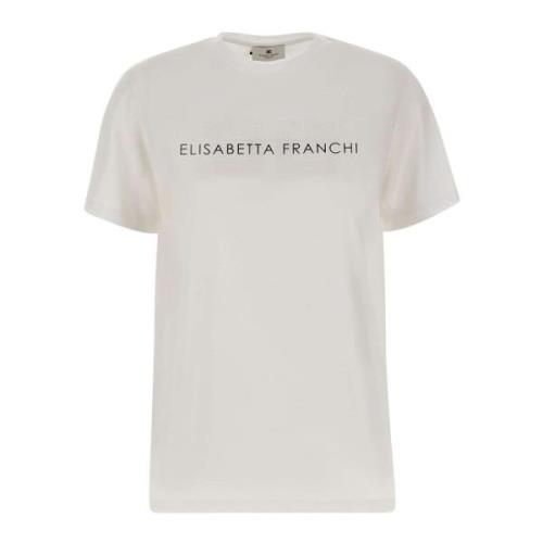 Witte T-shirts en Polos Elisabetta Franchi , White , Dames