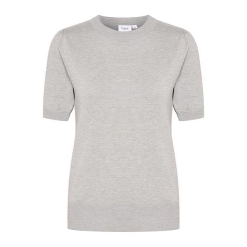 Parel Grijs Mel Pullover Trui Saint Tropez , Gray , Dames