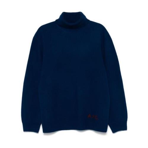 Blauwe Trui voor Mannen A.p.c. , Blue , Dames