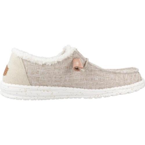 Wendy Warmth Veterschoenen Hey Dude , Beige , Dames