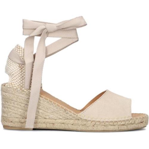 Beige Suede Espadrille Ciara23 Notre-v , Beige , Dames