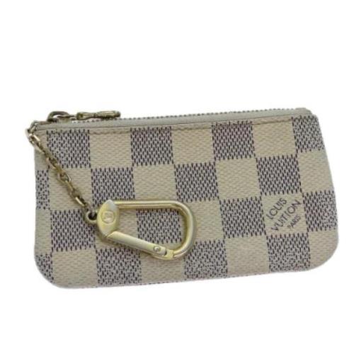 Pre-owned Canvas wallets Louis Vuitton Vintage , White , Dames