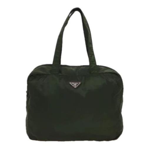 Pre-owned Fabric totes Prada Vintage , Green , Dames