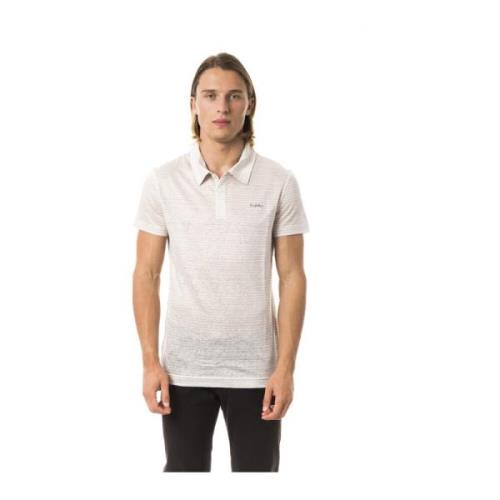 Gestreept Poloshirt Geborduurd Voorkant Korte Mouw Byblos , Beige , He...