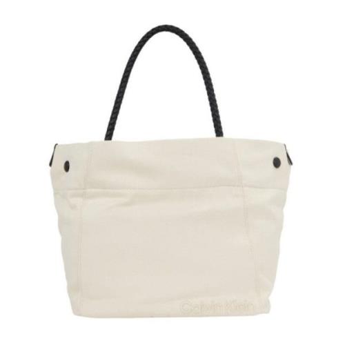 Zomer Verhaal Medium Shopper Tas Calvin Klein , Beige , Dames