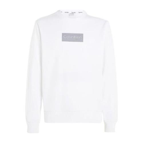 Raised Rubber Logo Sweatshirt Calvin Klein , White , Heren