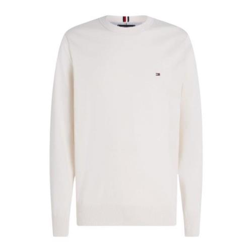 1985 Crew Neck Sweater voor Mannen Tommy Hilfiger , White , Heren