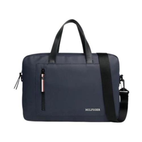 Heren Slimme Computertas Tommy Hilfiger , Blue , Heren