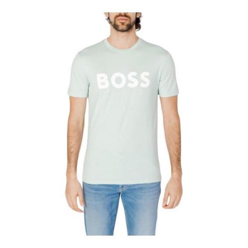 Mannen Thinking T-shirt Hugo Boss , Green , Heren