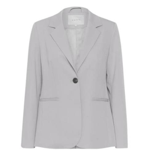 Blazer Sakura Strakke Pasvorm Gerecycled Polyester Kaffe , Gray , Dame...