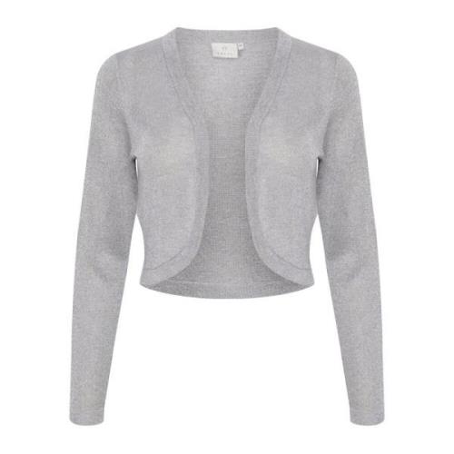 Vrouwelijke Open Bolero Jas Grijs Zilver Kaffe , Gray , Dames