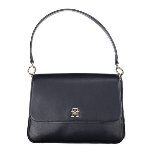 Blauwe Schoudertas met Afneembare Band Tommy Hilfiger , Black , Dames