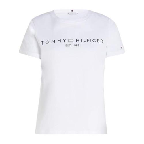 Dames Logo T-Shirt Tommy Hilfiger , White , Dames