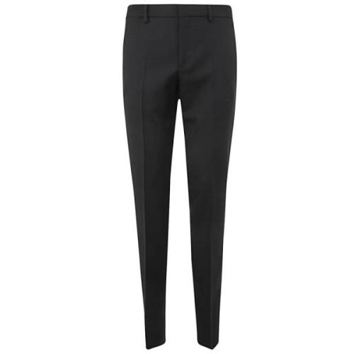 Zwarte Wol Formele Broek Versace , Black , Heren