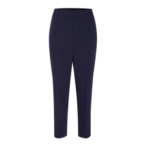 Moderne Cropped Broek Marineblauw InWear , Blue , Dames