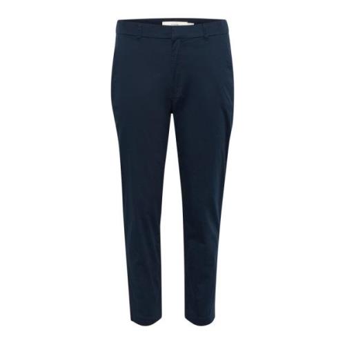 Marineblauwe Cropped Broek InWear , Blue , Dames