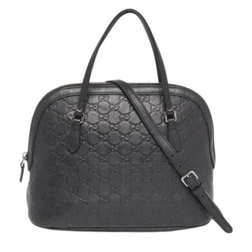 Pre-owned Leather gucci-bags Gucci Vintage , Black , Dames