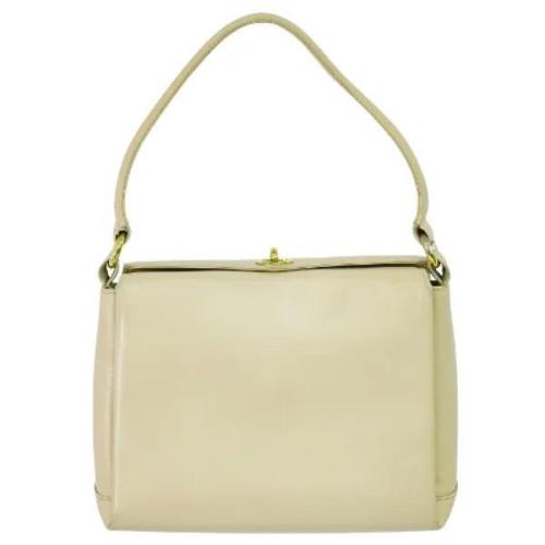 Pre-owned Leather gucci-bags Gucci Vintage , Beige , Dames