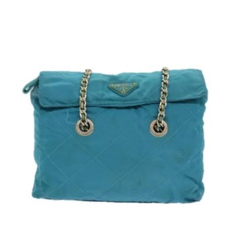 Pre-owned Fabric prada-bags Prada Vintage , Blue , Dames