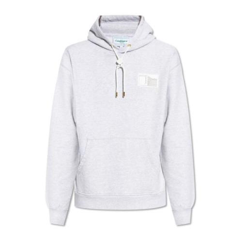 Katoenen hoodie Casablanca , Gray , Heren