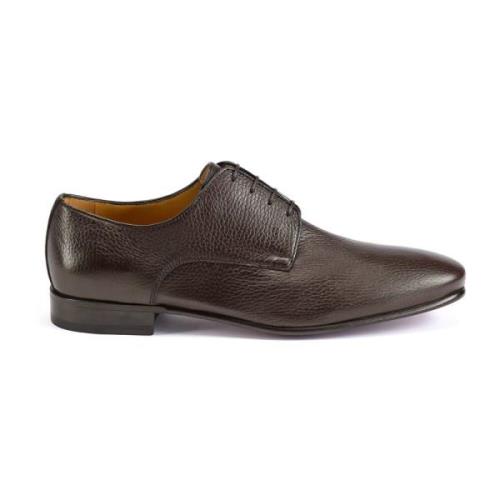 Zachte Deerskin Captoe Derby Schoen Testoni , Brown , Heren