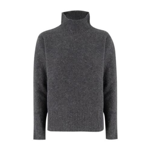 Zachte Turtleneck Pullover van Fijne Garens Le Tricot Perugia , Gray ,...