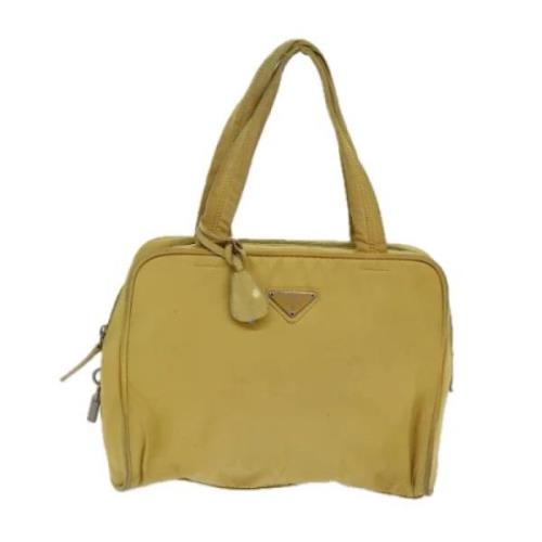 Pre-owned Fabric prada-bags Prada Vintage , Yellow , Dames