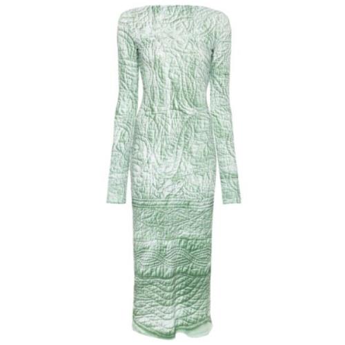 Iguana Midi Jurk MM6 Maison Margiela , Green , Dames