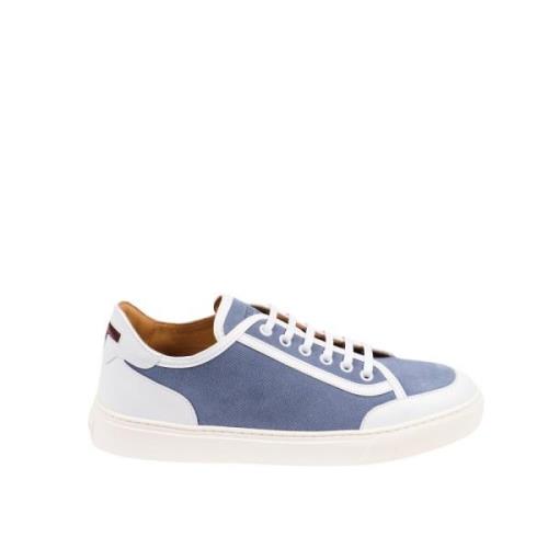 Gedrukte Canvas Suède Sneaker Testoni , Multicolor , Dames