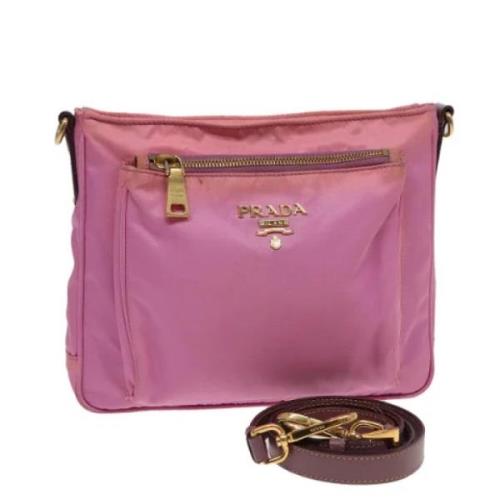 Pre-owned Nylon prada-bags Prada Vintage , Pink , Dames